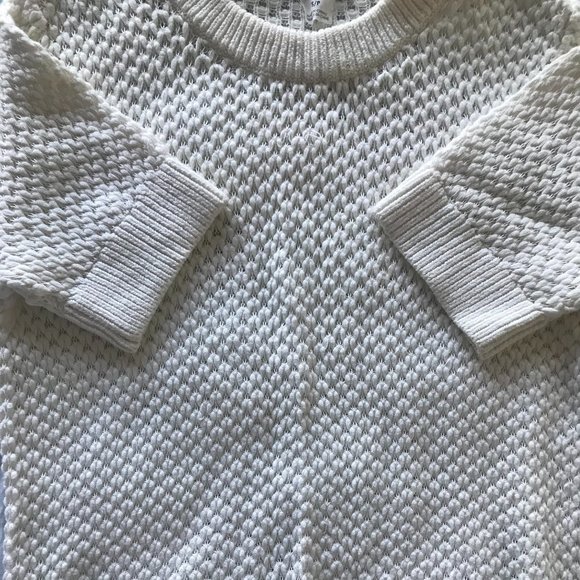 Club Monaco White Short Sleeve Sweater Size S - Picture 4 of 5